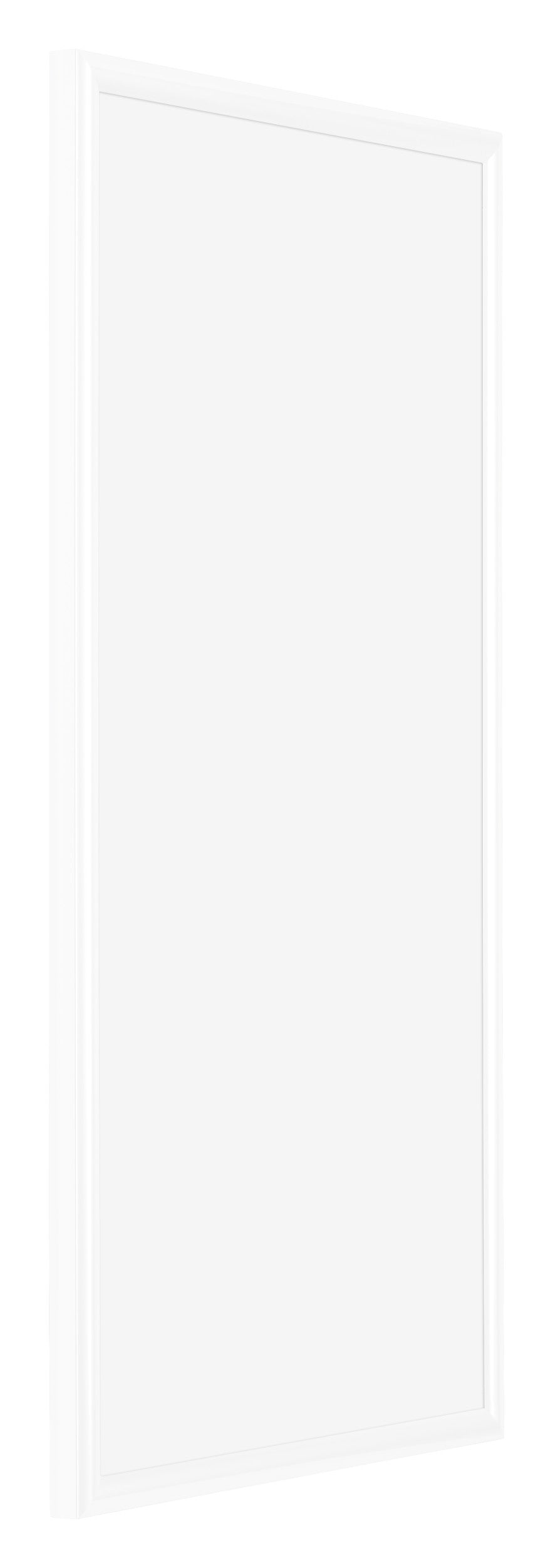 Bordeaux Plastic Photo Frame 20x40cm White High Gloss Front Oblique | Yourdecoration.com
