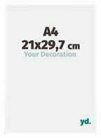 Bordeaux Plastic Photo Frame 21x29 7cm A4 White High Gloss Front Size | Yourdecoration.com