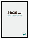 Bordeaux Plastic Photo Frame 21x30cm Black Matt Front Size | Yourdecoration.com