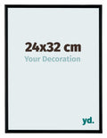 Bordeaux Plastic Photo Frame 24x32cm Black Matte Front Size | Yourdecoration.com