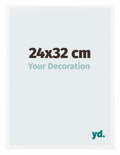 Bordeaux Plastic Photo Frame 24x32cm White High Gloss Front Size | Yourdecoration.com