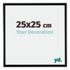 Bordeaux Plastic Photo Frame 25x25cm Black Matt Front Size | Yourdecoration.com