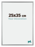 Bordeaux Plastic Photo Frame 25x35cm Silver Front Size | Yourdecoration.com