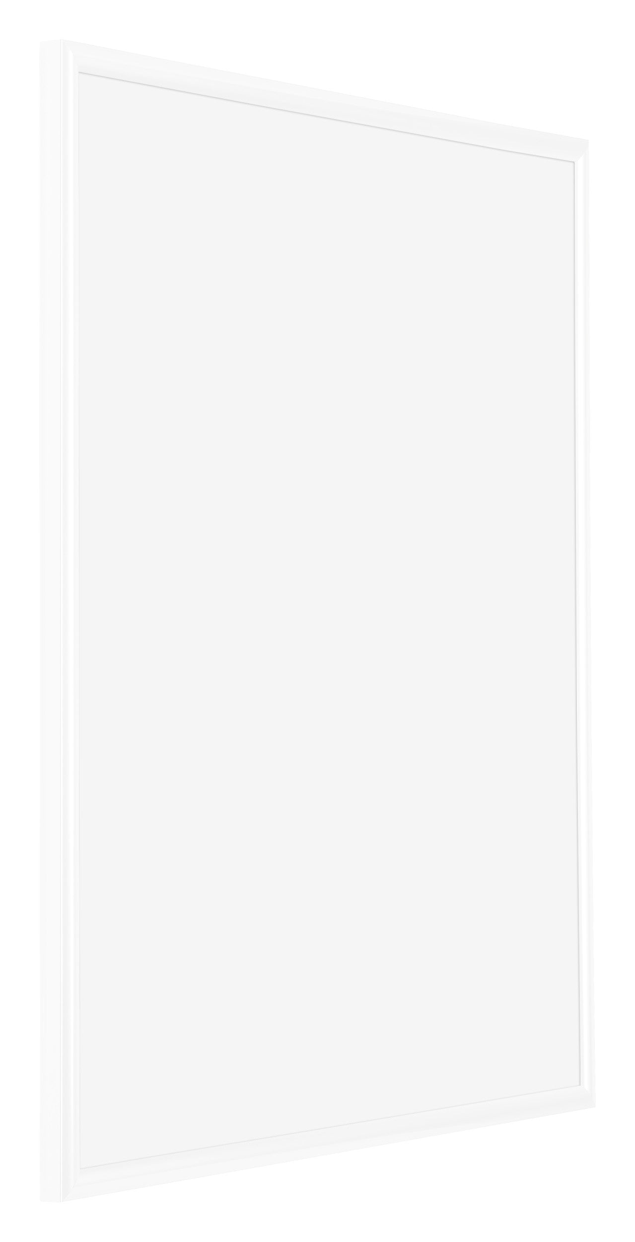Bordeaux Plastic Photo Frame 28x35cm White High Gloss Front Oblique | Yourdecoration.com