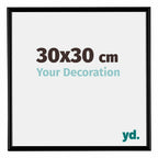 Bordeaux Plastic Photo Frame 30x30cm Black Matt Front Size | Yourdecoration.com