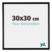 Bordeaux Plastic Photo Frame 30x30cm Black Matt Front Size | Yourdecoration.com