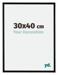 Bordeaux Plastic Photo Frame 30x40cm Black Matt Front Size | Yourdecoration.com