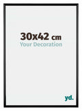 Bordeaux Plastic Photo Frame 30x42cm Black High Gloss Front Size | Yourdecoration.com