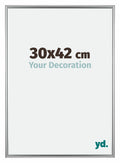 Bordeaux Plastic Photo Frame 30x42cm Silver Front Size | Yourdecoration.com