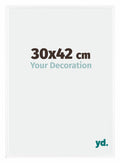 Bordeaux Plastic Photo Frame 30x42cm White High Gloss Front Size | Yourdecoration.com