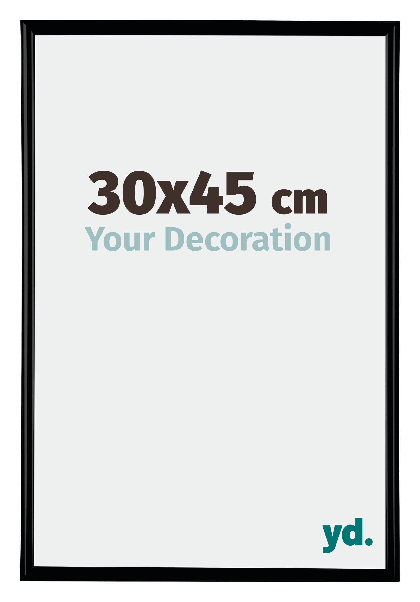 Bordeaux Plastic Photo Frame 30x45cm Black Matt Front Size | Yourdecoration.com