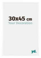 Bordeaux Plastic Photo Frame 30x45cm White High Gloss Front Size | Yourdecoration.com