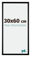 Bordeaux Plastic Photo Frame 30x60cm Black Matt Front Size | Yourdecoration.com