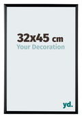 Bordeaux Plastic Photo Frame 32x45cm Black High Gloss Front Size | Yourdecoration.com