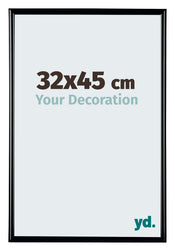 Bordeaux Plastic Photo Frame 32x45cm Black High Gloss Front Size | Yourdecoration.com