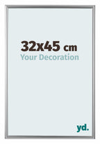Bordeaux Plastic Photo Frame 32x45cm Silver Front Size | Yourdecoration.com