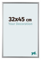 Bordeaux Plastic Photo Frame 32x45cm Silver Front Size | Yourdecoration.com