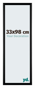 Bordeaux Plastic Photo Frame 33x98cm Black Matte Front Size | Yourdecoration.com