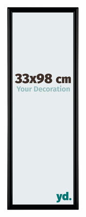 Bordeaux Plastic Photo Frame 33x98cm Black Matte Front Size | Yourdecoration.com