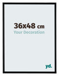 Bordeaux Plastic Photo Frame 36x48cm Black Matte Front Size | Yourdecoration.com
