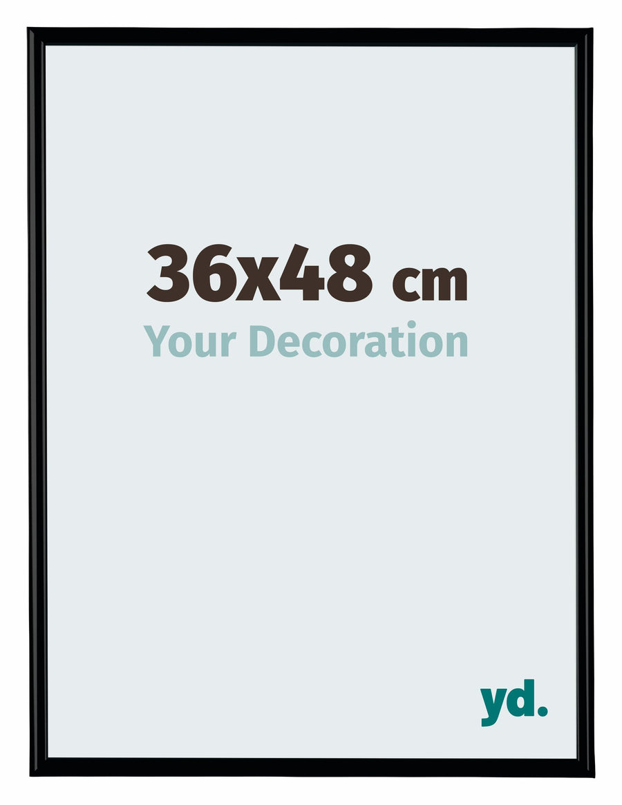 Bordeaux Plastic Photo Frame 36x48cm Black Matte Front Size | Yourdecoration.com