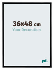 Bordeaux Plastic Photo Frame 36x48cm Black Matte Front Size | Yourdecoration.com