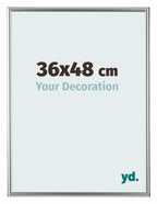 Bordeaux Plastic Photo Frame 36x48cm Silver Front Size | Yourdecoration.com