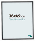 Bordeaux Plastic Photo Frame 36x49cm Black Matte Front Size | Yourdecoration.com