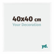 Bordeaux Plastic Photo Frame 40x40cm White High Gloss Front Size | Yourdecoration.com