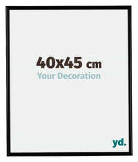 Bordeaux Plastic Photo Frame 40x45cm Black Matt Front Size | Yourdecoration.com