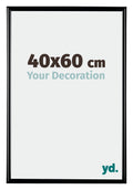 Bordeaux Plastic Photo Frame 40x60cm Black High Gloss Front Size | Yourdecoration.com