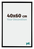 Bordeaux Plastic Photo Frame 40x60cm Black Matt Front Size | Yourdecoration.com