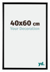 Bordeaux Plastic Photo Frame 40x60cm Black Matt Front Size | Yourdecoration.com