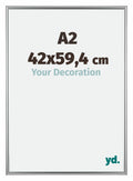 Bordeaux Plastic Photo Frame 42x59 4cm A2 Silver Front Size | Yourdecoration.com