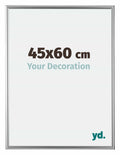 Bordeaux Plastic Photo Frame 45x60cm Silver Front Size | Yourdecoration.com