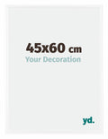 Bordeaux Plastic Photo Frame 45x60cm White High Gloss Front Size | Yourdecoration.com