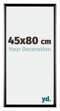 Bordeaux Plastic Photo Frame 45x80cm Black High Gloss Front Size | Yourdecoration.com