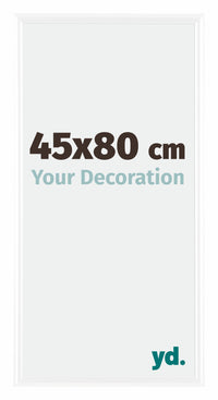 Bordeaux Plastic Photo Frame 45x80cm White High Gloss Front Size | Yourdecoration.com
