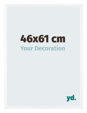 Bordeaux Plastic Photo Frame 46x61cm White High Gloss Front Size | Yourdecoration.com