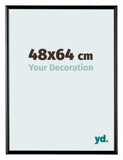 Bordeaux Plastic Photo Frame 48x64cm Black High Gloss Front Size | Yourdecoration.com