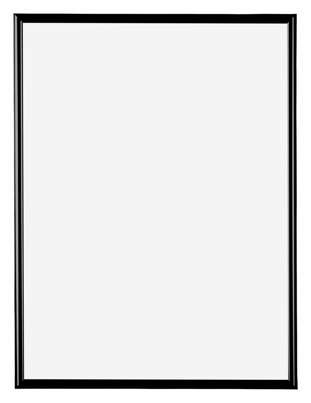 Bordeaux Plastic Photo Frame 48x64cm Black High Gloss Front | Yourdecoration.com