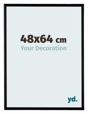 Bordeaux Plastic Photo Frame 48x64cm Black Matte Front Size | Yourdecoration.com