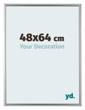 Bordeaux Plastic Photo Frame 48x64cm Silver Front Size | Yourdecoration.com