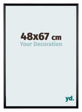 Bordeaux Plastic Photo Frame 48x67cm Black High Gloss Front Size | Yourdecoration.com