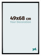Bordeaux Plastic Photo Frame 49x68cm Black High Gloss Front Size | Yourdecoration.com