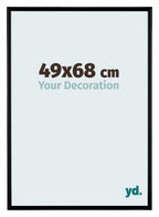 Bordeaux Plastic Photo Frame 49x68cm Black Matte Front Size | Yourdecoration.com