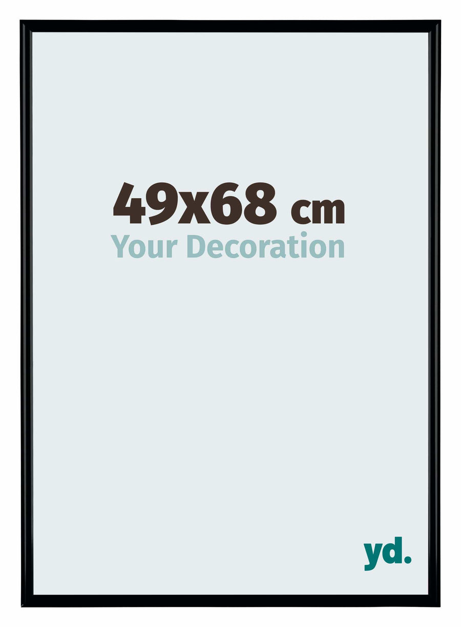 Bordeaux Plastic Photo Frame 49x68cm Black Matte Front Size | Yourdecoration.com