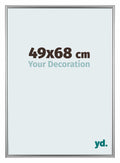 Bordeaux Plastic Photo Frame 49x68cm Silver Front Size | Yourdecoration.com