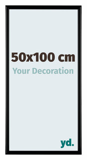 Bordeaux Plastic Photo Frame 50x100cm Black Matte Front Size | Yourdecoration.com