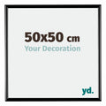 Bordeaux Plastic Photo Frame 50x50cm Black High Gloss Front Size | Yourdecoration.com
